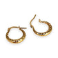 GOLD DEAL | 9ct Gold UNO A ERRE Twisted HoopEarrings - Refurbished