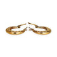 GOLD DEAL | 9ct Gold  Faceted Hoop Earrings