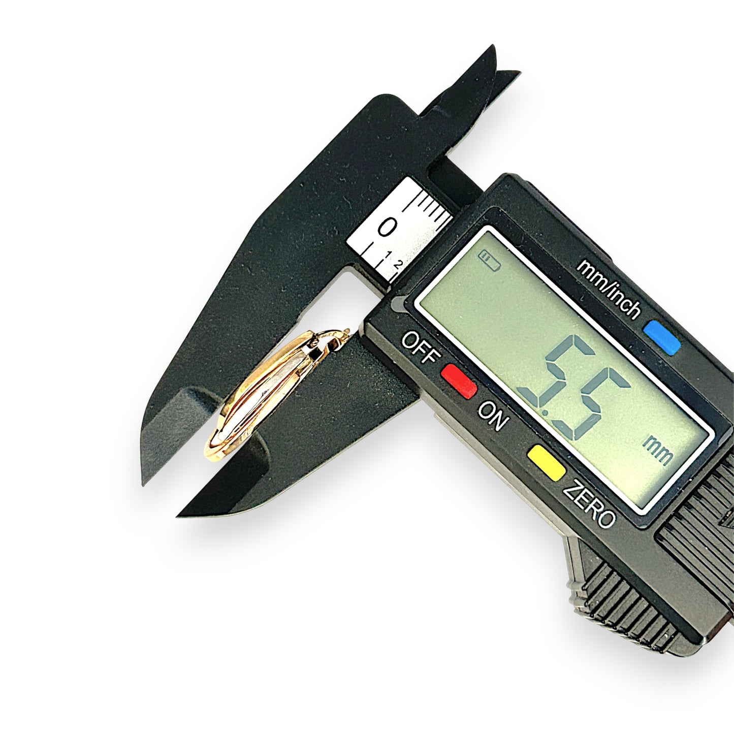 GOLD DEAL | 9ct Y/W Gold Oval Modern Twist Hoop Earrings