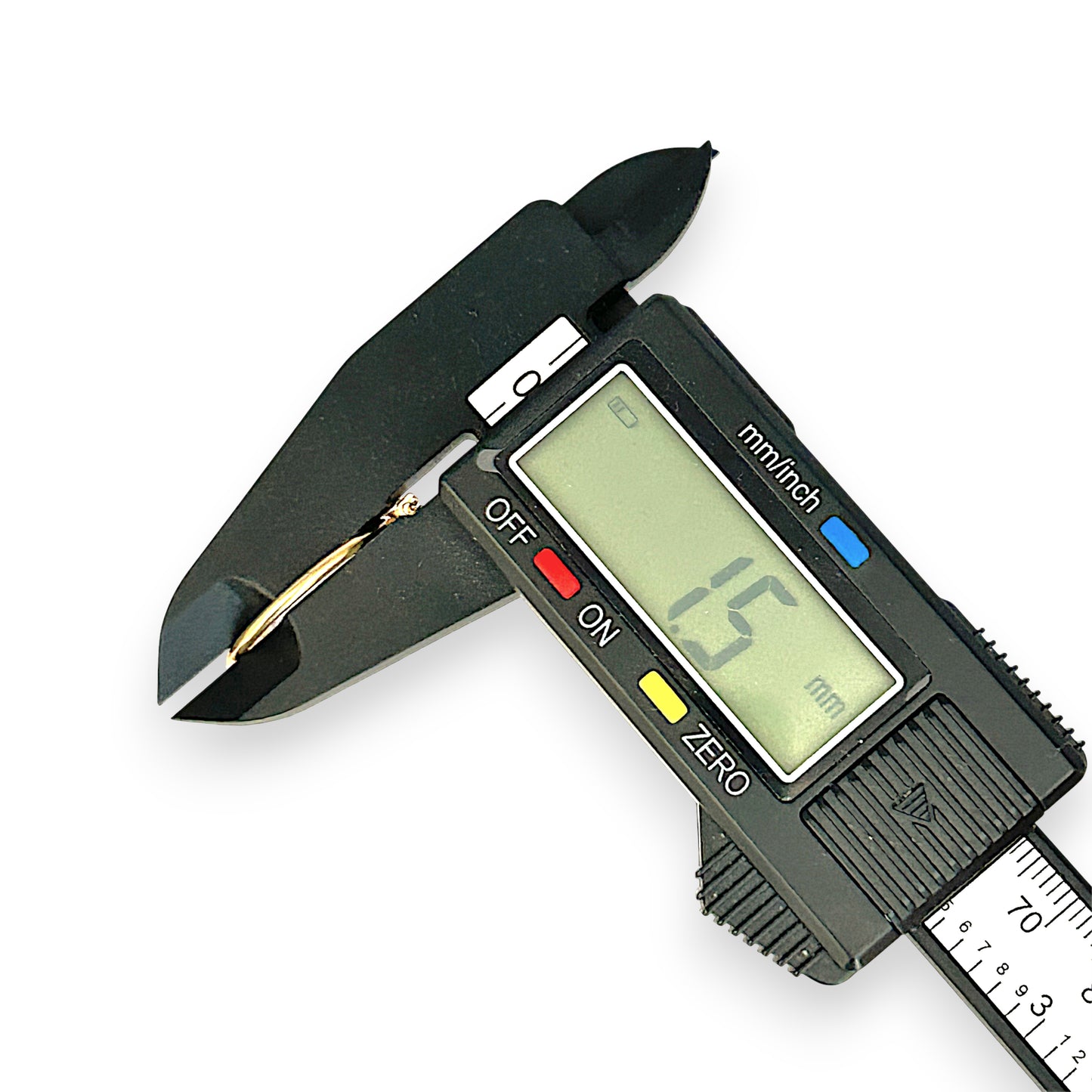 GOLD DEAL | 9ct Y/W/R Gold Trio Bead Hoop Earrings 23.6mm