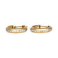 GOLD DEAL | 9ct Y/W Gold Two-Tone Diamond-Cut Hoop Earrings 19.6mm