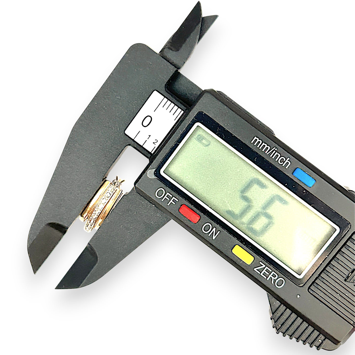 GOLD DEAL | 9ct Y/W Gold Dual-Tone Faceted Hoop Earrings