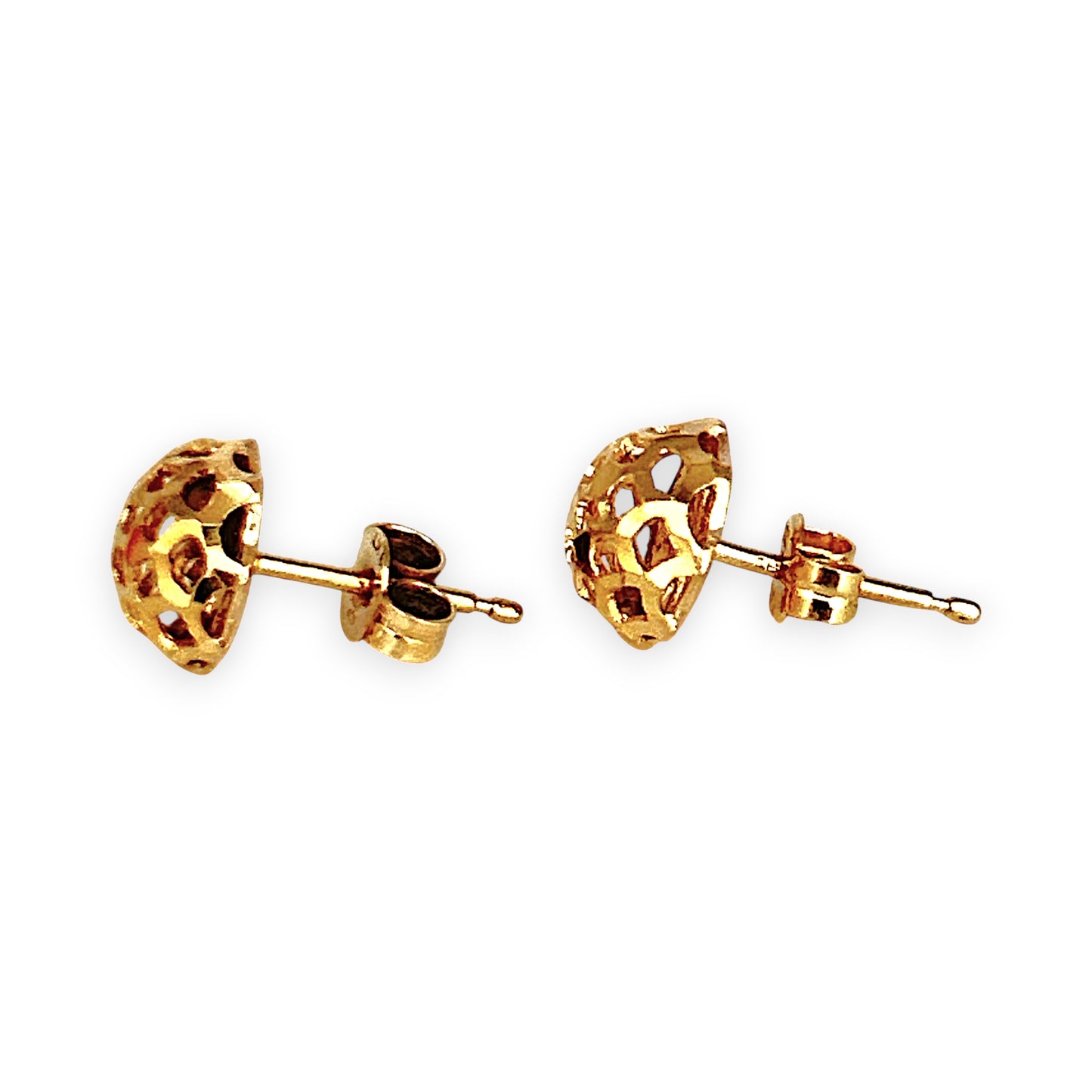 GOLD DEAL | 10ct Gold Refurbished Michael Hill Textured Dome Earrings