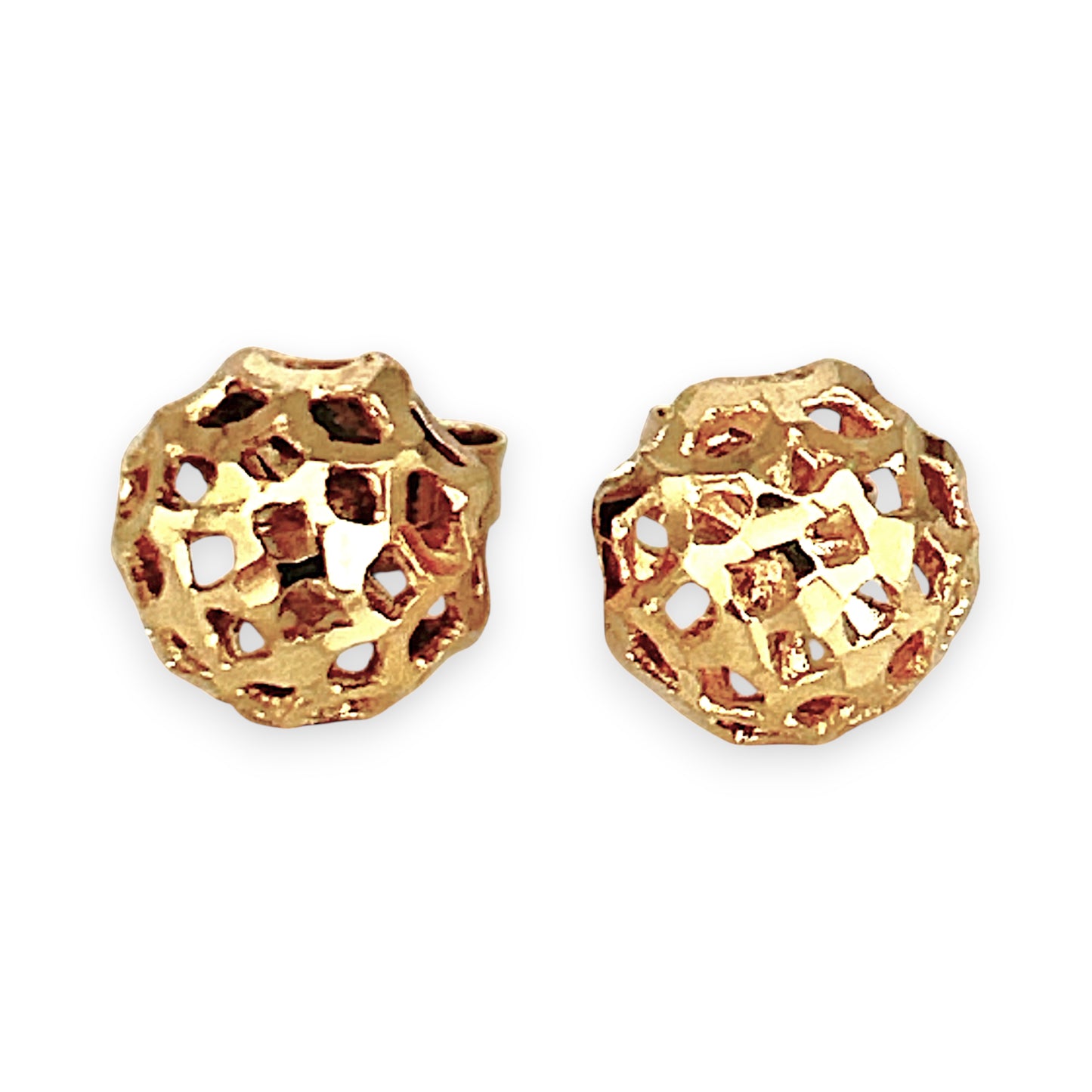 GOLD DEAL | 10ct Gold Refurbished Michael Hill Textured Dome Earrings