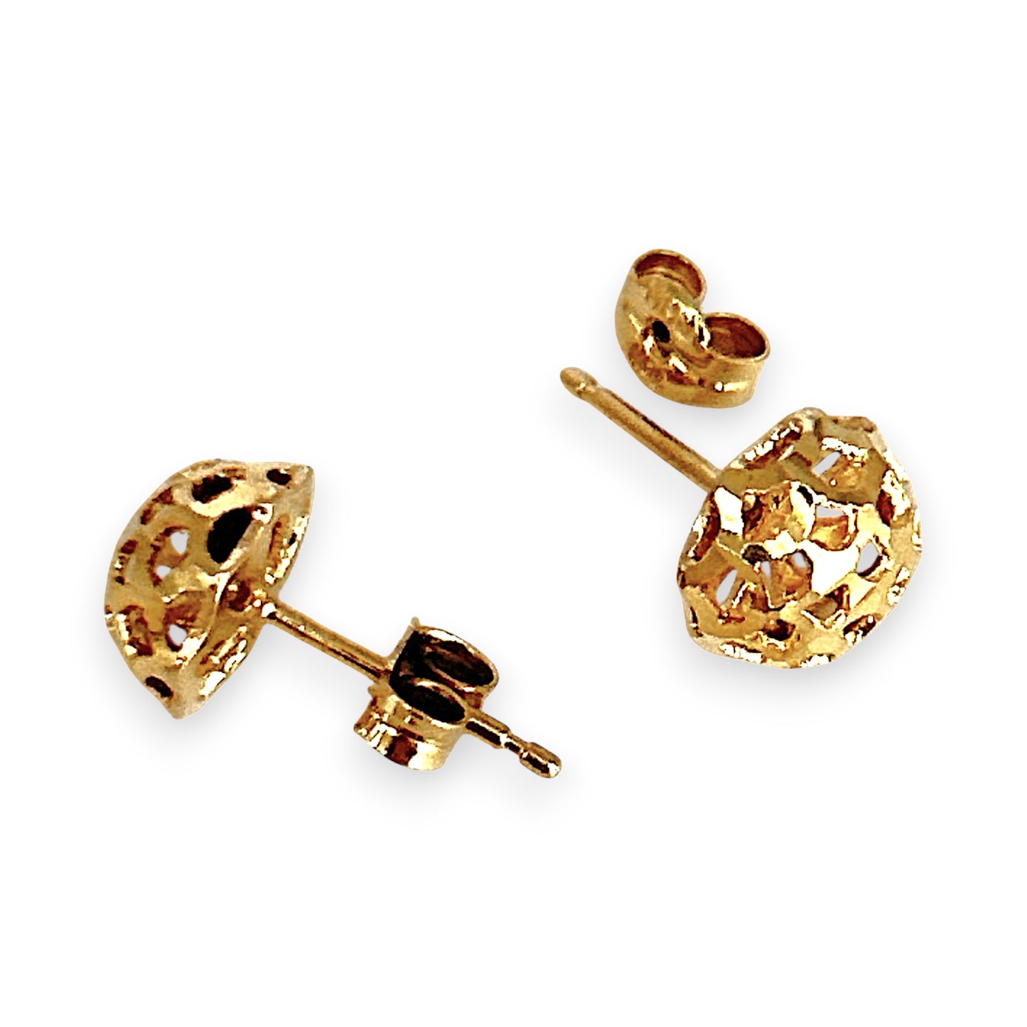 GOLD DEAL | 10ct Gold Refurbished Michael Hill Textured Dome Earrings