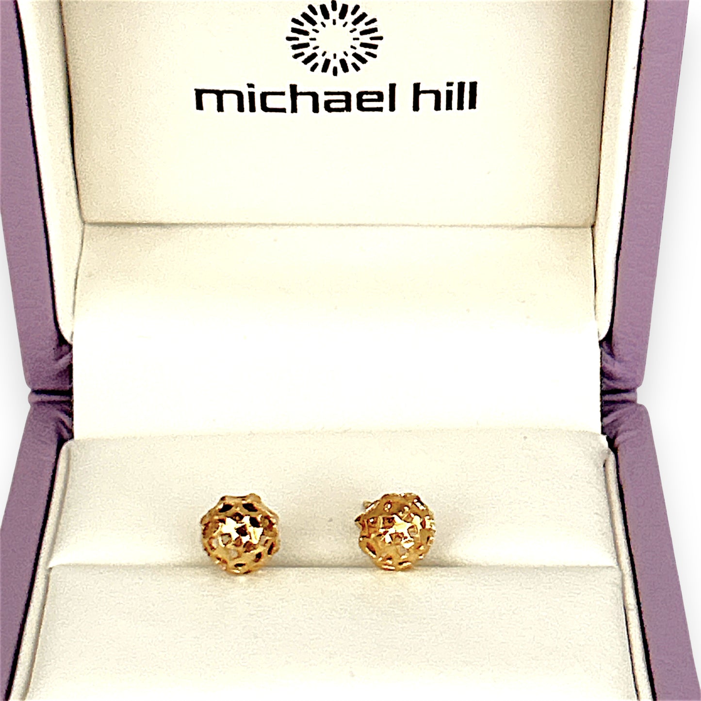 GOLD DEAL | 10ct Gold Refurbished Michael Hill Textured Dome Earrings