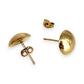 GOLD DEAL | 9ct Gold Minimalist Dome Stud Earrings