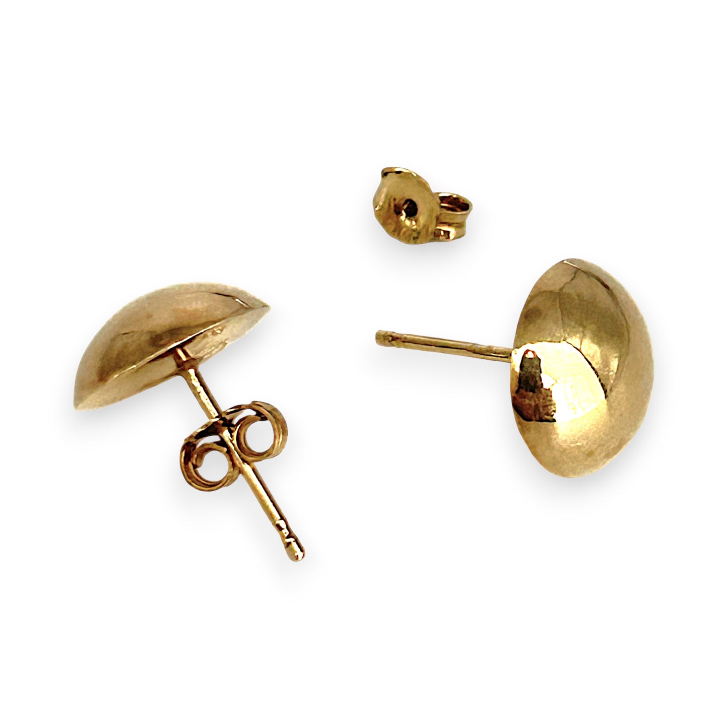 GOLD DEAL | 9ct Gold Minimalist Dome Stud Earrings