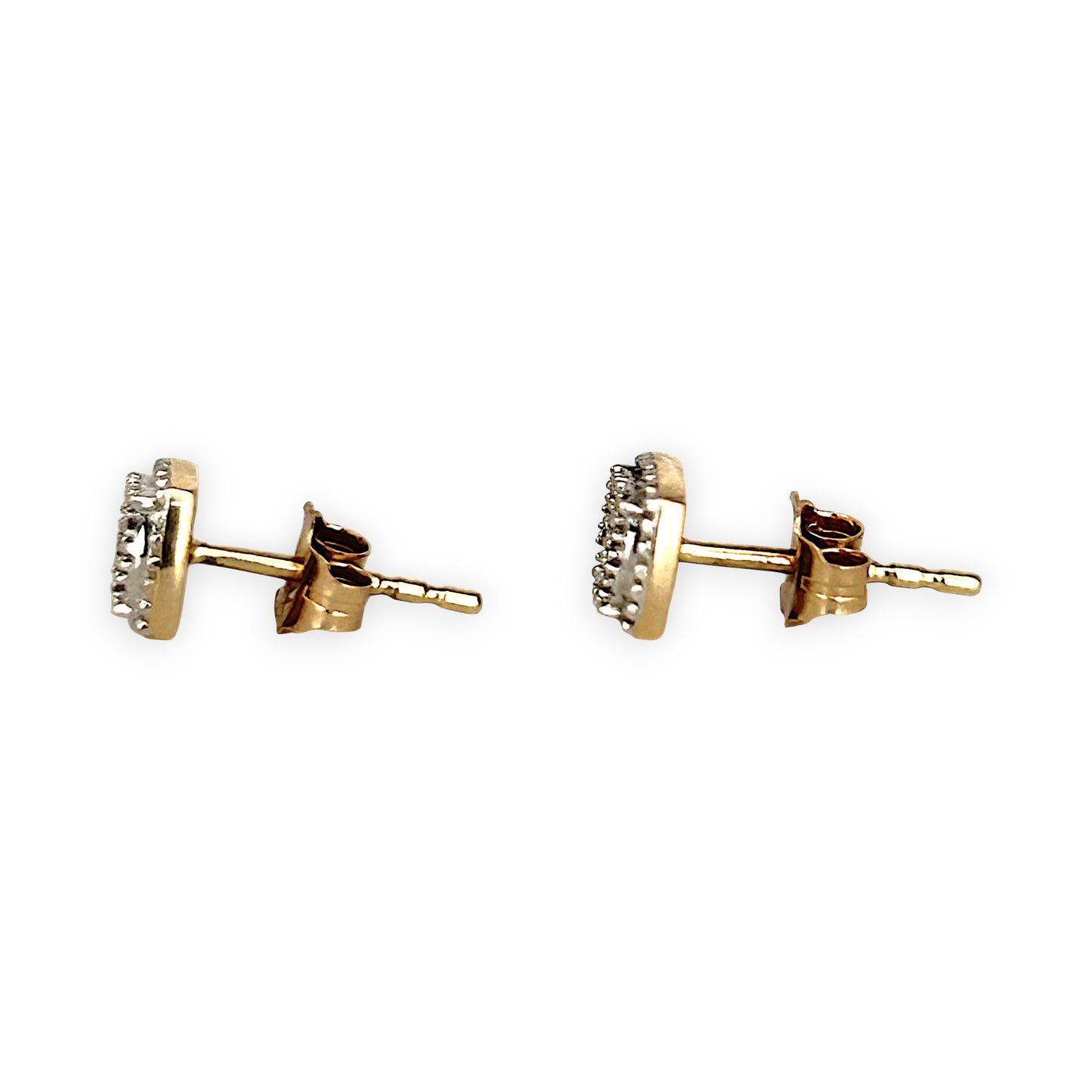 GOLD DEAL | 9ct Gold Radiance Cushion Diamond Stud Earrings