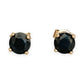 GOLD DEAL | 9ct Gold Midnight Sapphire Stud Earrings
