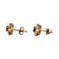 GOLD DEAL | 9ct Gold Ruby Blossom Diamond Stud Earrings