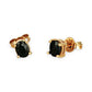 GOLD DEAL | 9ct Gold Midnight Glow Sapphire Stud Earrings 5.1mm x 4.6mm