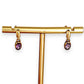 GOLD DEAL | 9ct Gold Vintage Amethyst Drop Earrings