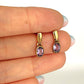 GOLD DEAL | 9ct Gold Vintage Amethyst Drop Earrings