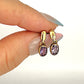 GOLD DEAL | 9ct Gold Vintage Amethyst Drop Earrings