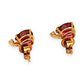 GOLD DEAL | 9ct Gold Crimson Teardrop Elegance Stud  Earrings
