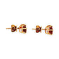 GOLD DEAL | 9ct Gold Crimson Teardrop Elegance Stud  Earrings
