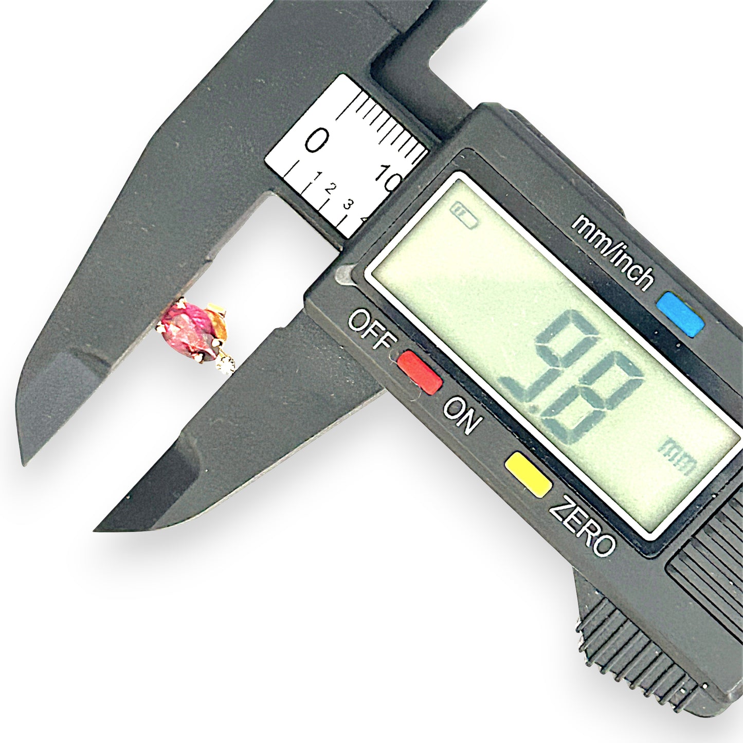 GOLD DEAL | 9ct Gold Crimson Teardrop Elegance Stud  Earrings