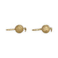 GOLD DEAL | 9ct Gold Textured Gold Sphere Drop Earrings