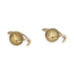 GOLD DEAL | 9ct Gold Textured Gold Sphere Drop Earrings