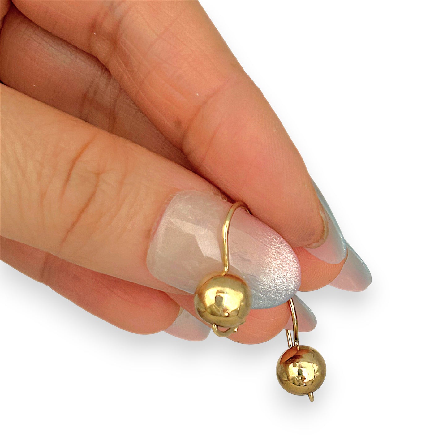 GOLD DEAL | 9ct Gold Polished Gold Ball Drop Earrings