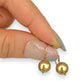 GOLD DEAL | 9ct Gold Polished Gold Ball Drop Earrings