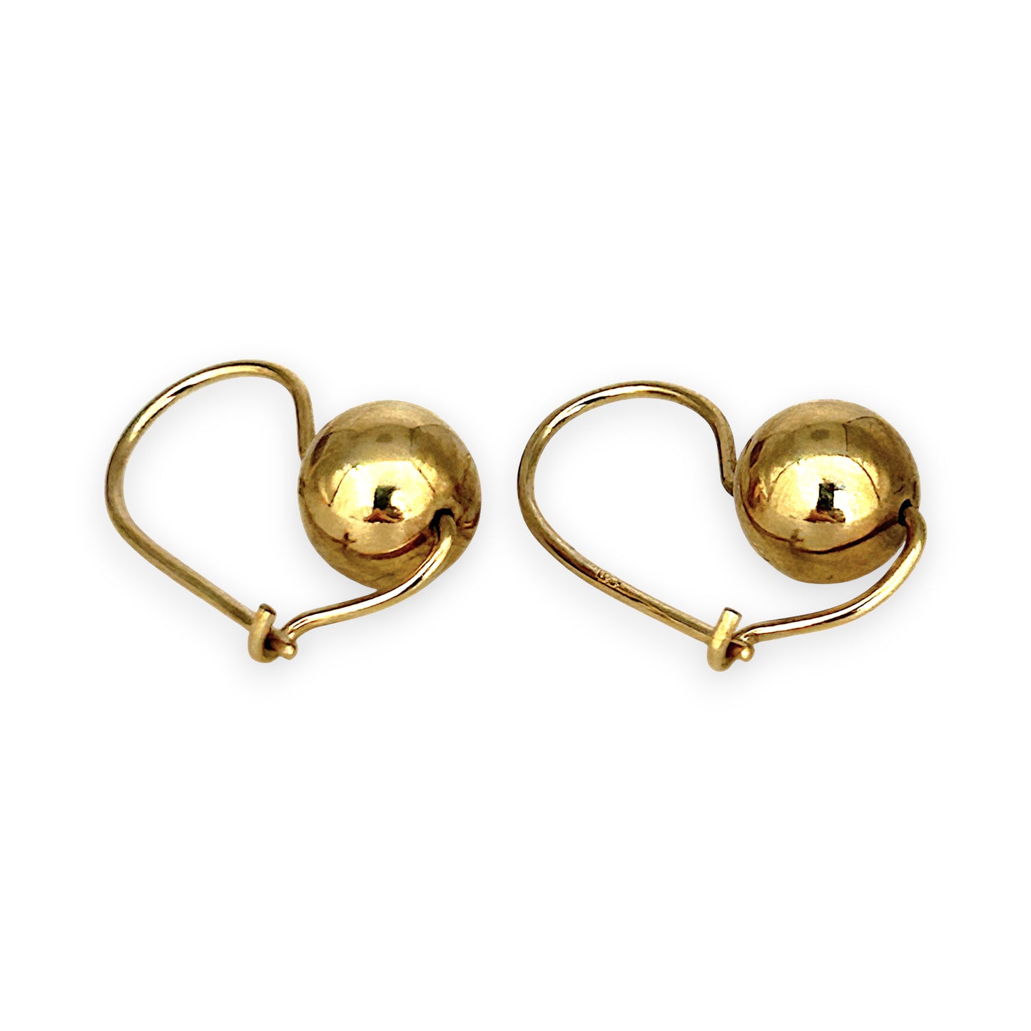 GOLD DEAL | 9ct Gold Polished Gold Ball Drop Earrings