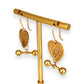 GOLD DEAL | 9ct Gold Vintage Heart Dangle Earrings