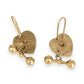 GOLD DEAL | 9ct Gold Vintage Heart Dangle Earrings