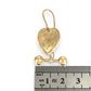 GOLD DEAL | 9ct Gold Vintage Heart Dangle Earrings
