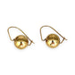 GOLD DEAL | 9ct Gold Minimalist Ball Drop Earrings 12mm