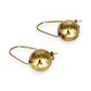 GOLD DEAL | 9ct Gold Minimalist Ball Drop Earrings 12mm