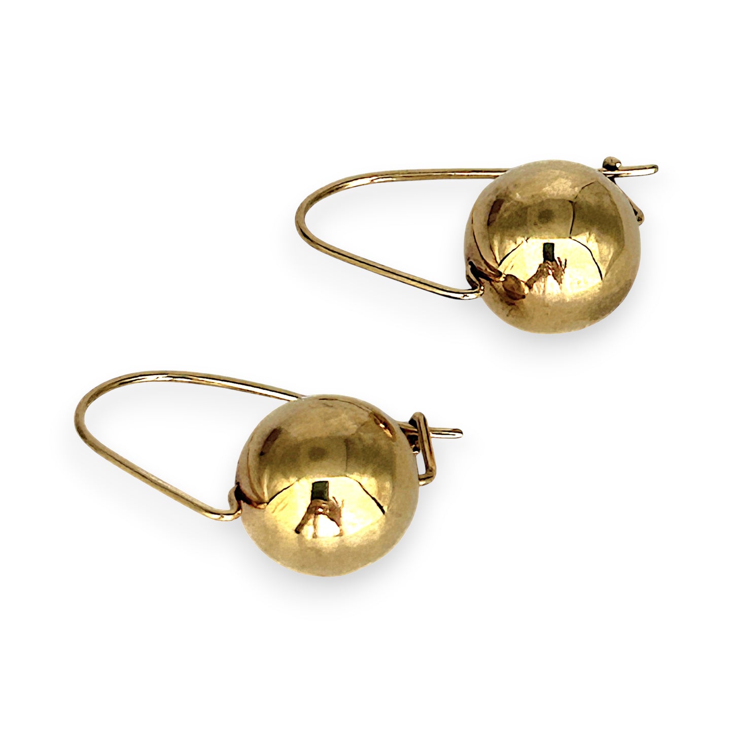 GOLD DEAL | 9ct Gold Minimalist Ball Drop Earrings 12mm