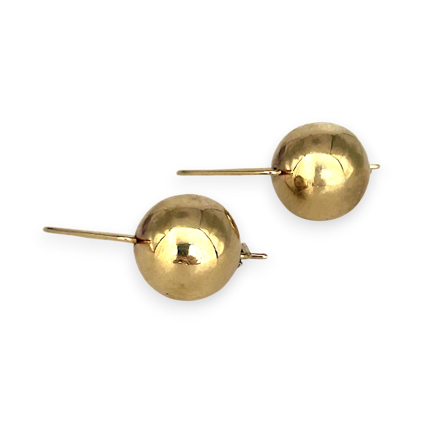 GOLD DEAL | 9ct Gold Minimalist Ball Drop Earrings 12mm