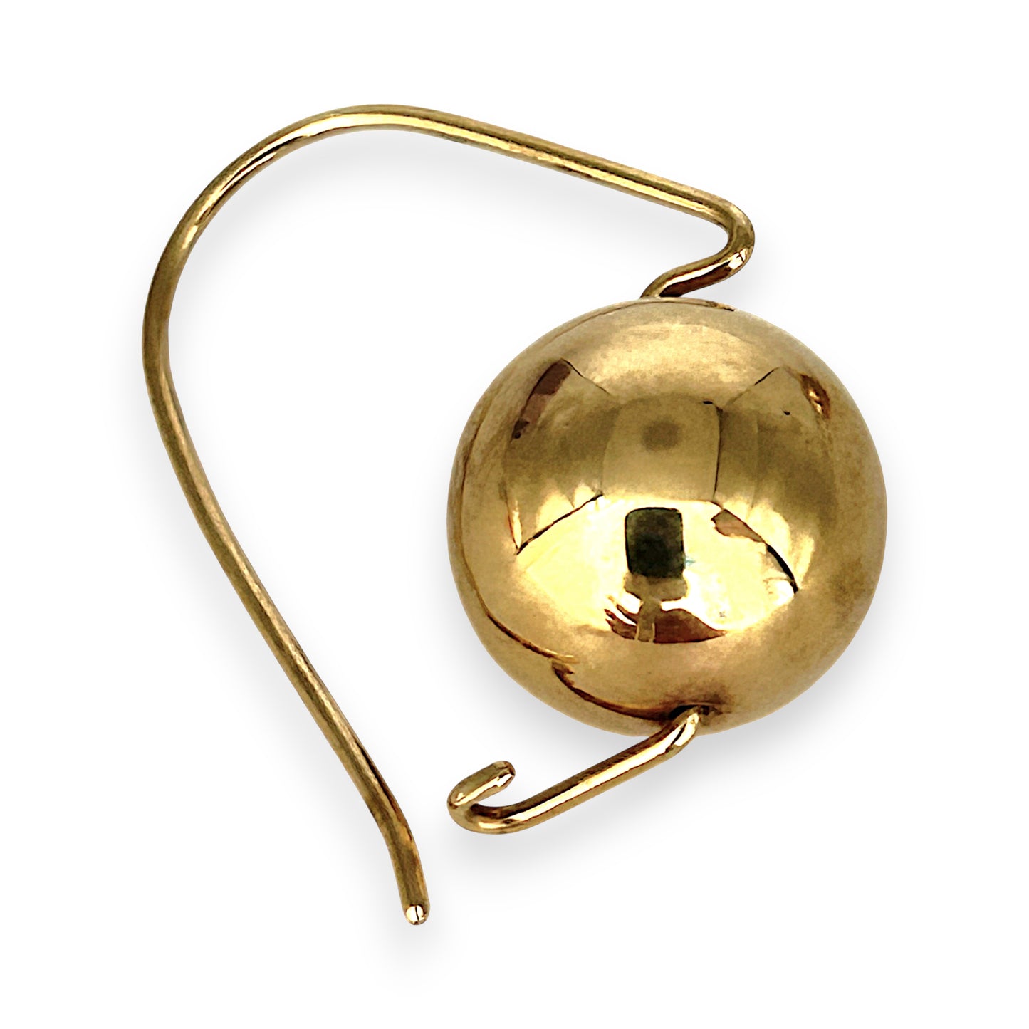 GOLD DEAL | 9ct Gold Minimalist Ball Drop Earrings 12mm