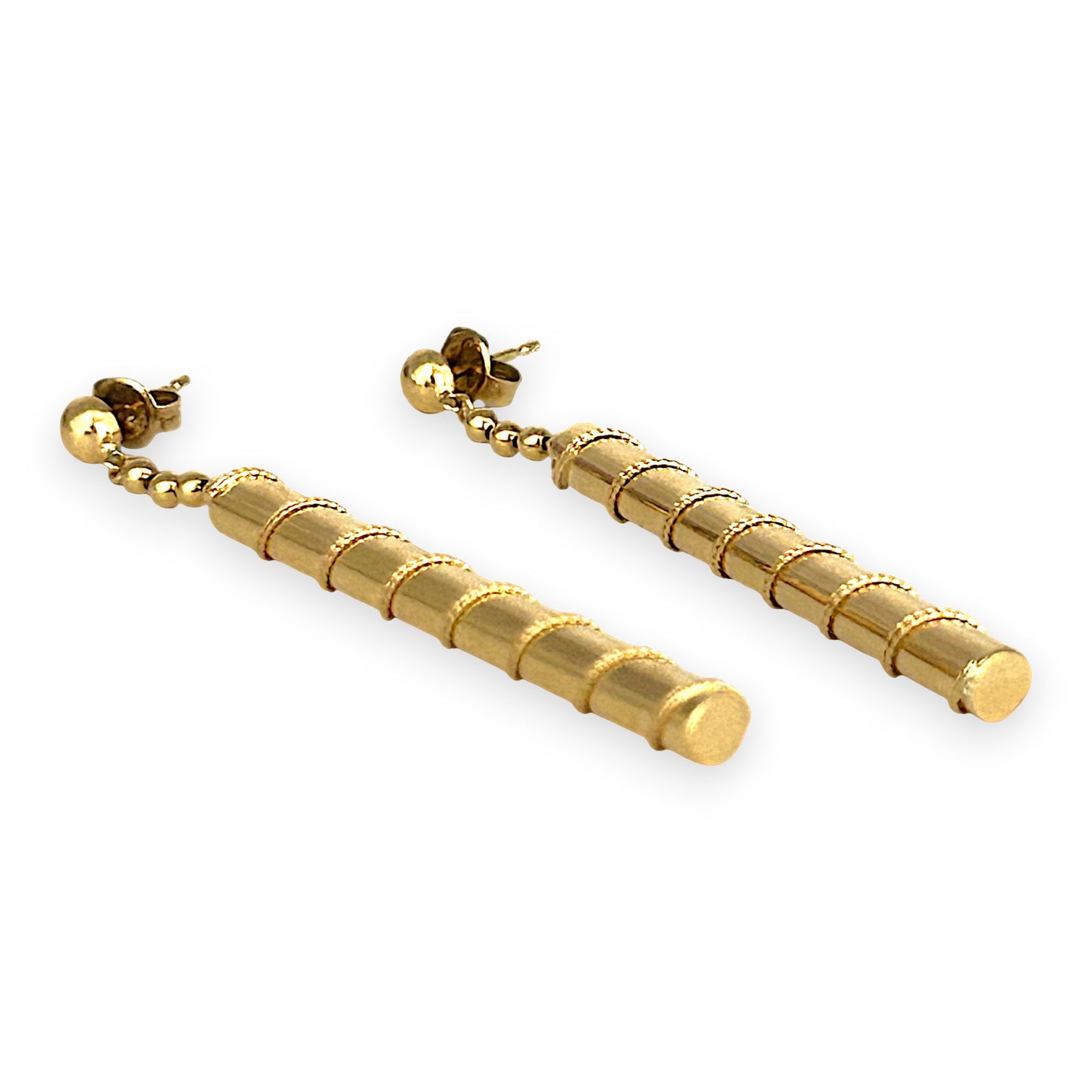 GOLD DEAL | 9ct Gold Twisted Drop Earrings
