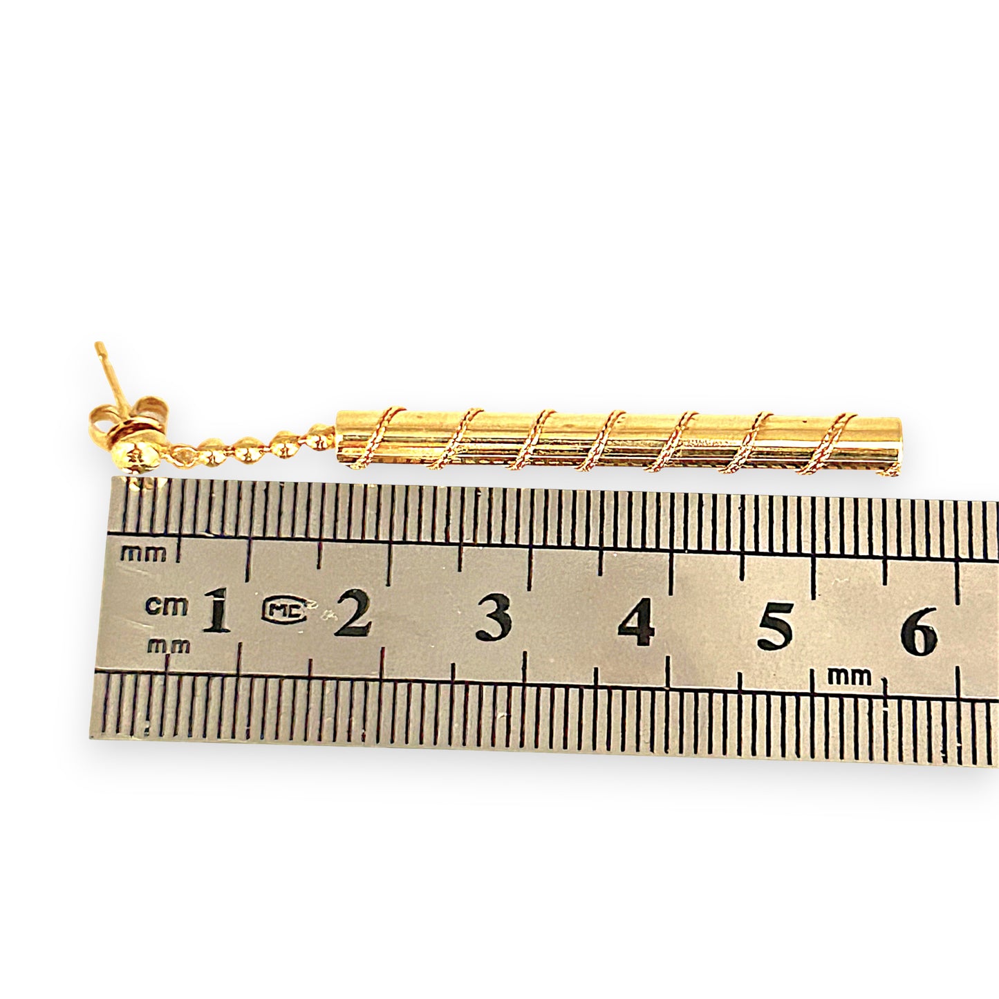 GOLD DEAL | 9ct Gold Twisted Drop Earrings