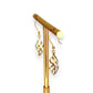 GOLD DEAL | 9ct Y/W Gold Two-Tone Gold Twist Drop Earrings