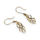 GOLD DEAL | 9ct Y/W Gold Two-Tone Gold Twist Drop Earrings