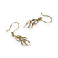 GOLD DEAL | 9ct Y/W Gold Two-Tone Gold Twist Drop Earrings