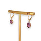 GOLD DEAL | 10ct Gold Violet Whisper Drop Earrings with Amethyst