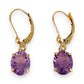 GOLD DEAL | 10ct Gold Violet Whisper Drop Earrings with Amethyst