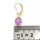 GOLD DEAL | 10ct Gold Violet Whisper Drop Earrings with Amethyst
