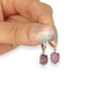 GOLD DEAL | 10ct Gold Violet Whisper Drop Earrings with Amethyst