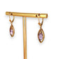 GOLD DEAL | 9ct (9K) Gold Amethyst Teardrop Earrings