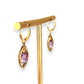 GOLD DEAL | 9ct (9K) Gold Amethyst Teardrop Earrings