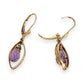 GOLD DEAL | 9ct (9K) Gold Amethyst Teardrop Earrings