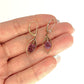 GOLD DEAL | 9ct (9K) Gold Amethyst Teardrop Earrings