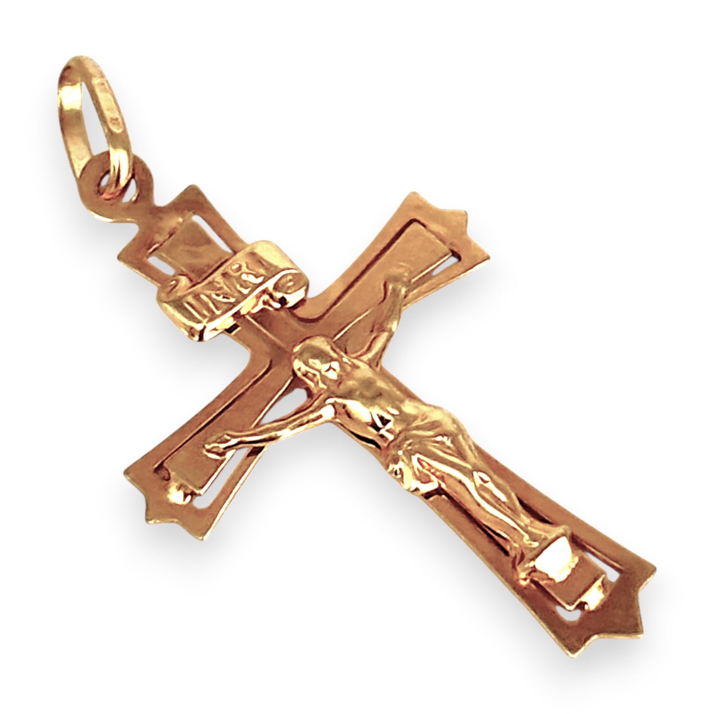 GOLD DEAL | 9K (9ct) Gold Crucifix with “INRI” Pendant