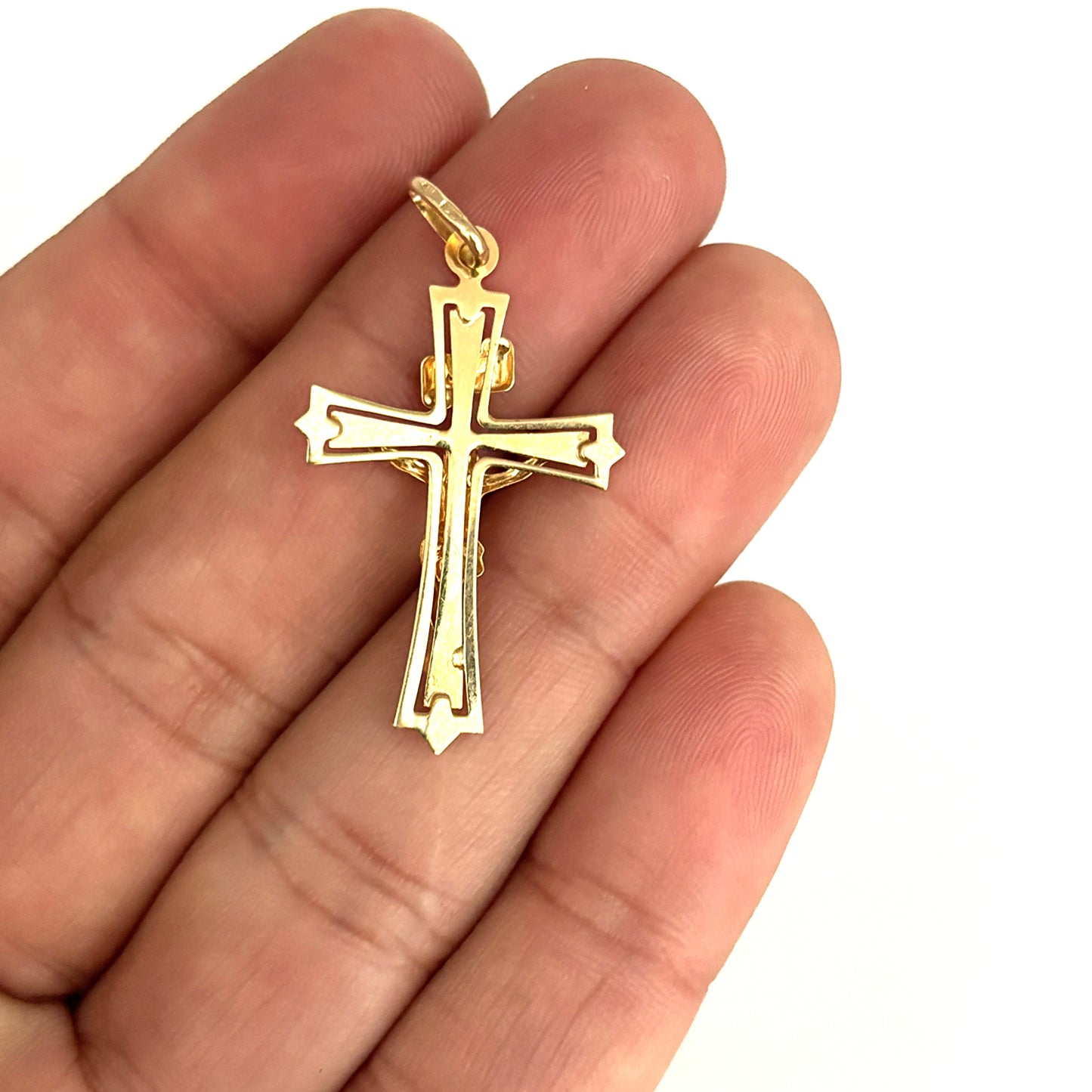 GOLD DEAL | 9K (9ct) Gold Crucifix with “INRI” Pendant